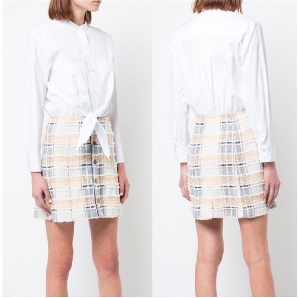 VERONICA BEARD Aurelia Tweed Shirt Dress Sz M/6